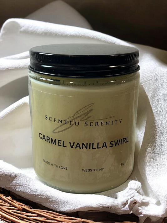 Carmel Vanilla Swirl Candle