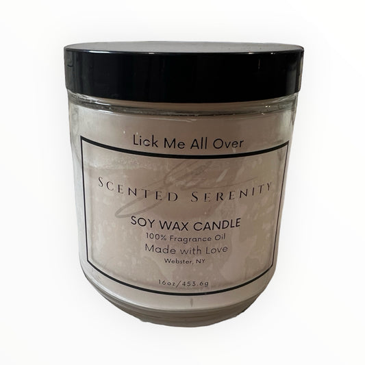 Lick Me All Over Candle